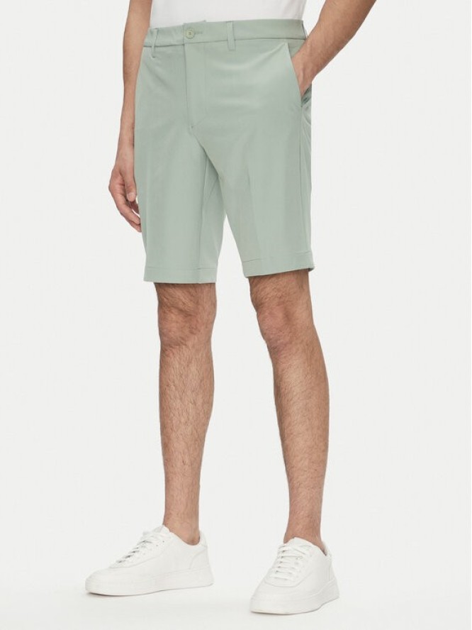BOSS Szorty materiałowe S_Commuter_10.5 inch 50540337 Zielony Slim Fit