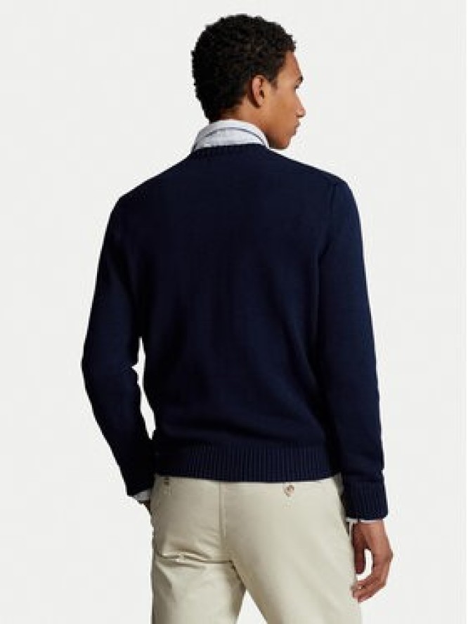 Polo Ralph Lauren Sweter Classic 710810846001 Granatowy Regular Fit