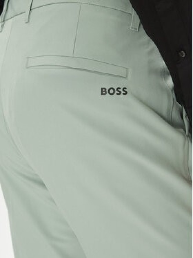 BOSS Spodnie materiałowe T_Commuter-Slim 50534303 Zielony Slim Fit