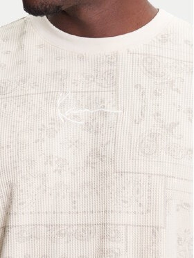 Karl Kani Bluza Signature Paisley Waffle PD00005328 Beżowy Regular Fit