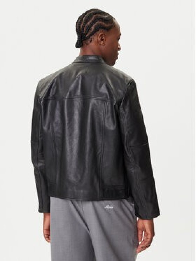 HUGO Kurtka skórzana Lokis-3 50540984 Czarny Slim Fit