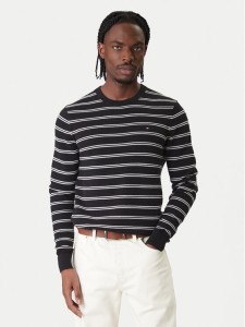 Tommy Hilfiger Sweter Seasonal MW0MW41643 Czarny Regular Fit