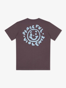 MANTO t-shirt BLACKEYE śliwkowy