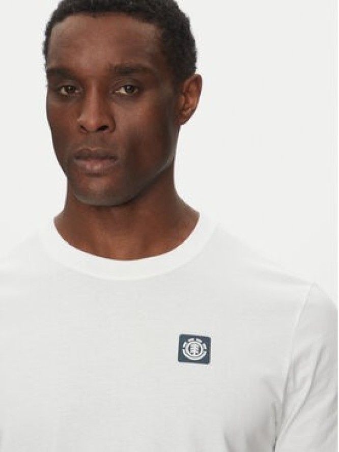 Element T-Shirt ELYZT00496 Biały Regular Fit