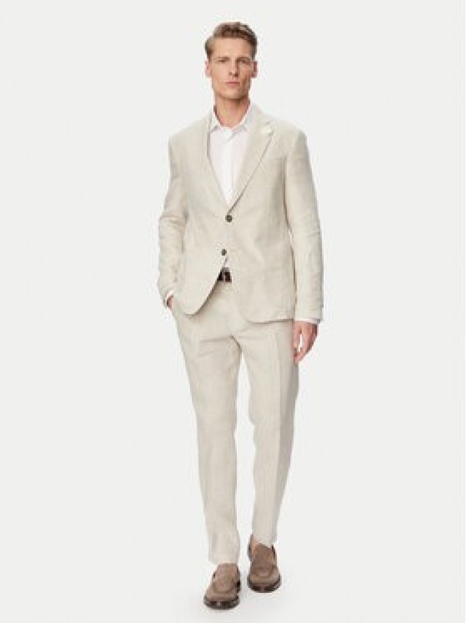 JOOP! Marynarka Hoverest 30102592 Beżowy jasny Slim Fit