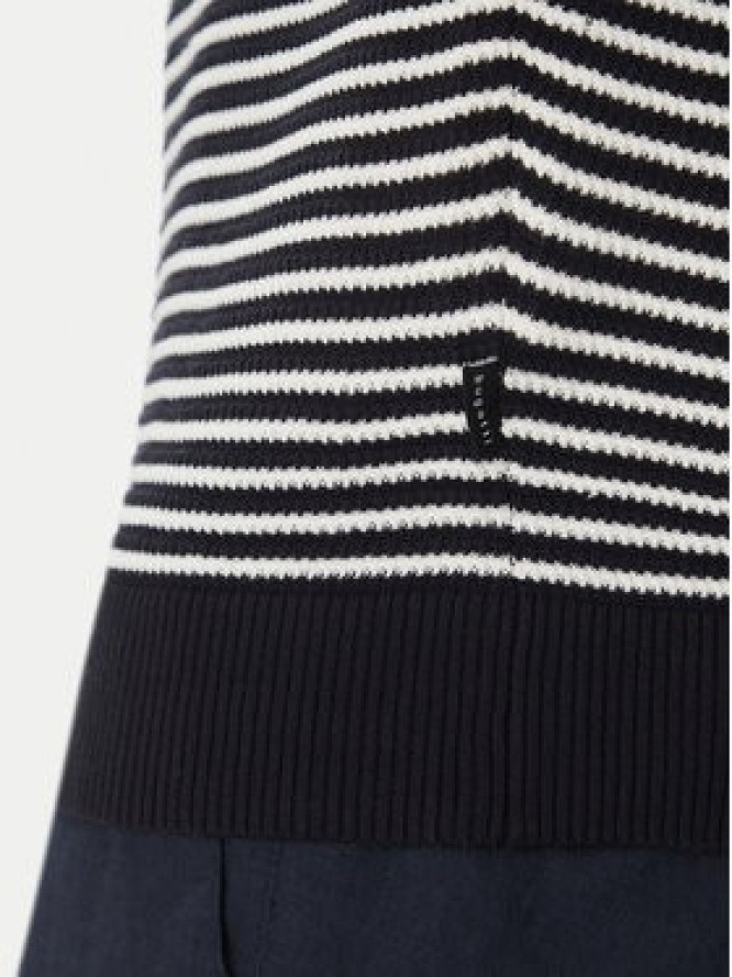 Bugatti Sweter 7400 75513C Granatowy Regular Fit