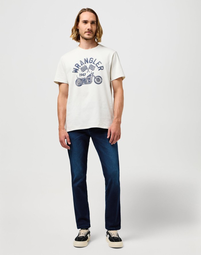 WRANGLER MĘSKIE SPODNIE JEANSOWE LARSTON BLUE JAM 112360183 W18S008801