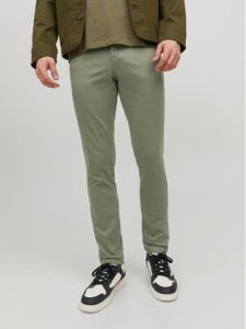 Jack & Jones Chinosy Marco 12150148 Zielony Slim Fit
