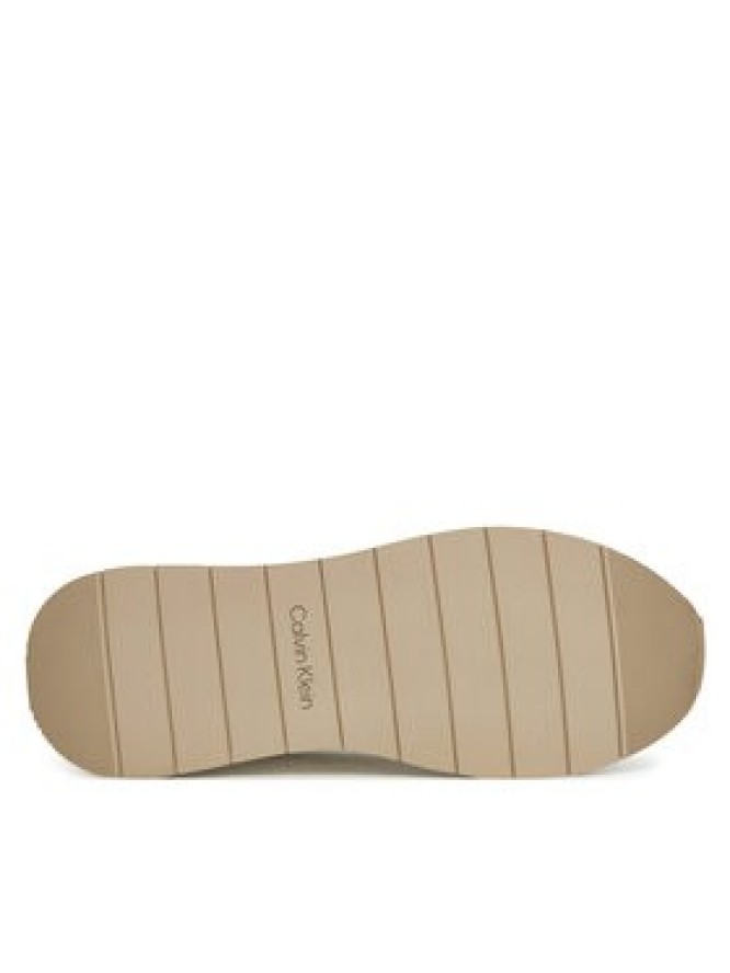 Calvin Klein Sneakersy Low Top Lace Up Tmbl Lth HM0HM01804 Biały