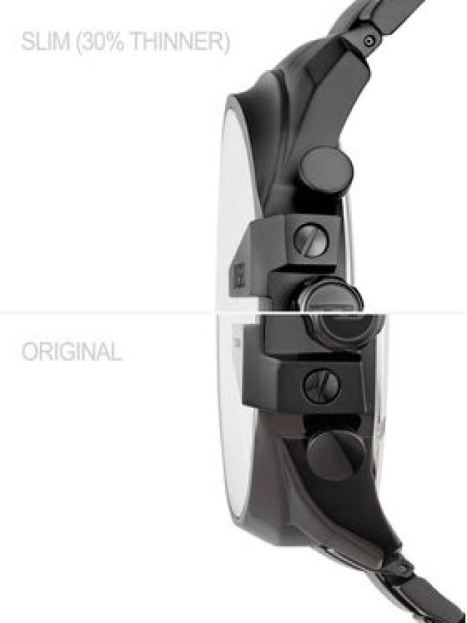 Diesel Zegarek Mega Chief Slim Chronograph DZ4676 Szary