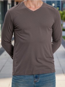 Bawełniana koszulka basic - green spruce