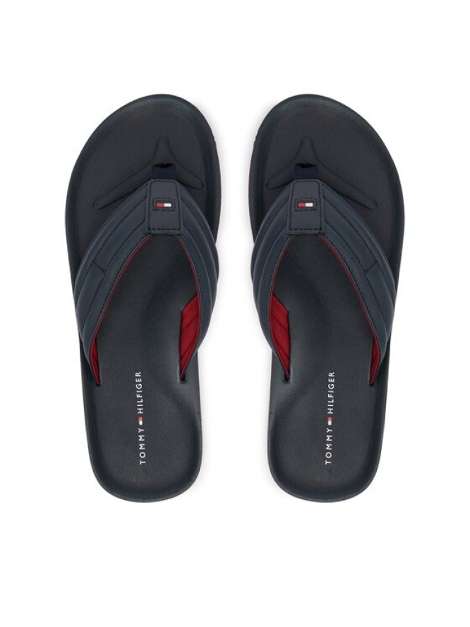Tommy Hilfiger Japonki Hilfiger Padded Beach Sandal FM0FM05801 Granatowy