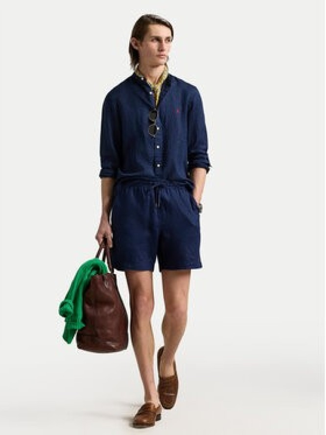 Polo Ralph Lauren Koszula 710968925002 Granatowy Slim Fit