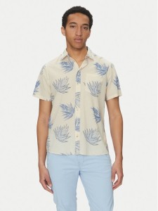 Blend Koszula 20718216 Beżowy Regular Fit