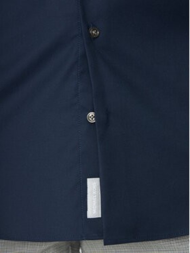 Michael Kors Koszula MD0MD91514 Granatowy Slim Fit