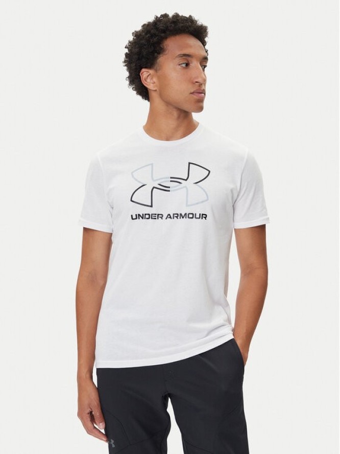 Under Armour T-Shirt Ua Gl Foundation Update Ss 1382915 Biały Loose Fit