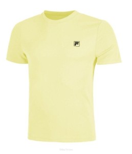 Koszulka tenisowa Fila T-shirt Tristan żółta XXL