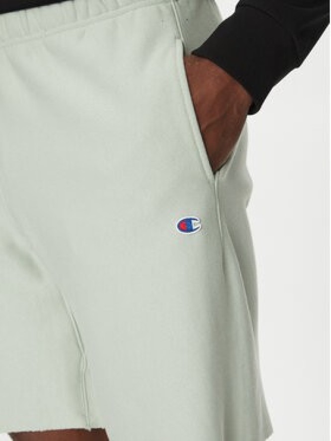 Champion Szorty sportowe 220764 Zielony Loose Fit