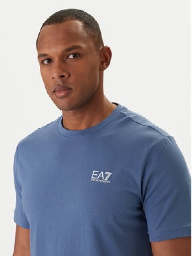 EA7 Emporio Armani T-Shirt 8NPT25 PJVPZ Granatowy Regular Fit