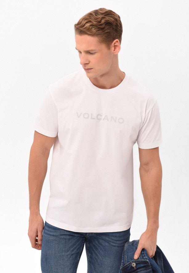 Biała koszulka, Comfort Fit, T-BRAND