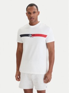 Tommy Jeans T-Shirt DM0DM22539 Biały Regular Fit