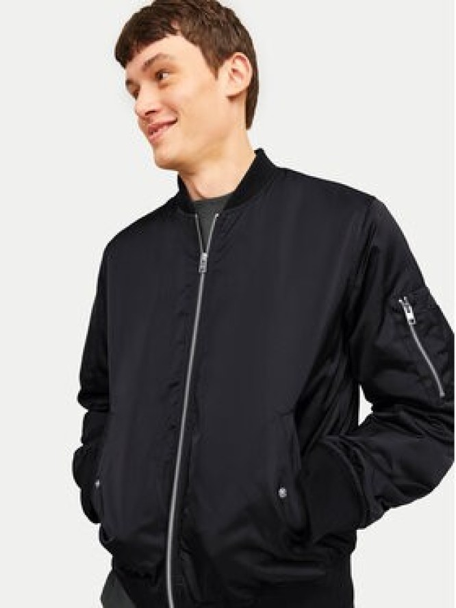 Jack & Jones Kurtka bomber Ocean 12256857 Czarny Regular Fit