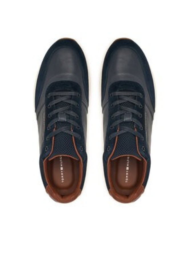 Tommy Hilfiger Sneakersy Dressy Runner FM0FM05910 Granatowy
