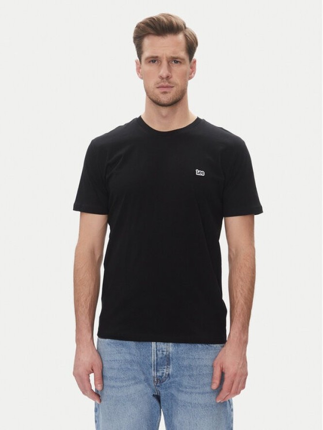 Lee T-Shirt Patch 112367186 Czarny Regular Fit