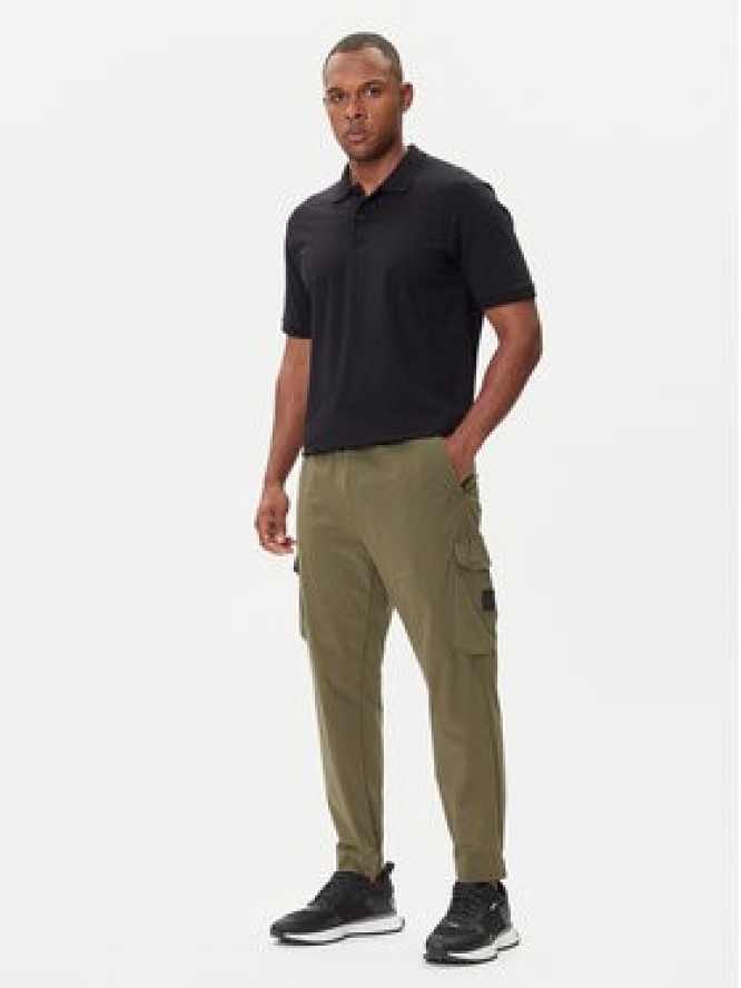BOSS Spodnie materiałowe T_Urbanex-Cargolight 50508339 Zielony Tapered Fit