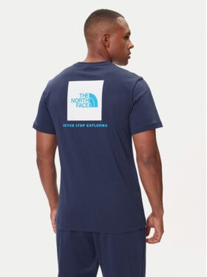 The North Face T-Shirt Redbox NF0A87NP Granatowy Regular Fit