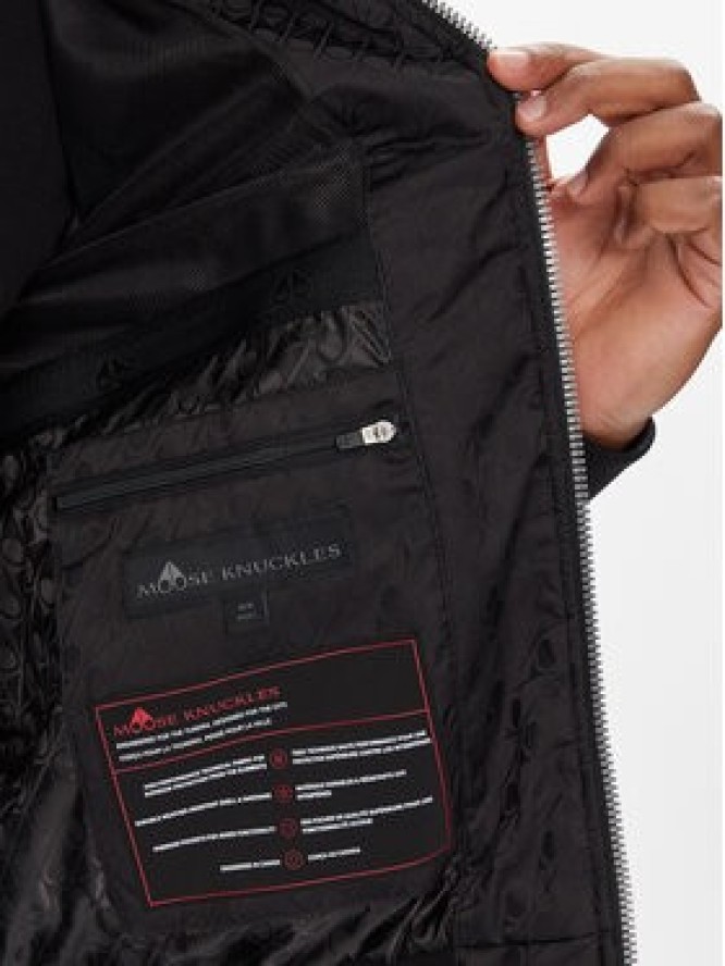 Moose Knuckles Kurtka bomber Courville M14MB003H Czarny Regular Fit