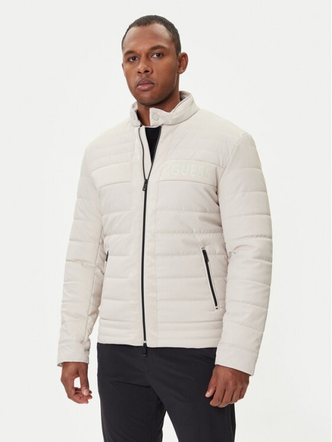 Guess Kurtka przejściowa M4YL16 WFHD0 Écru Regular Fit