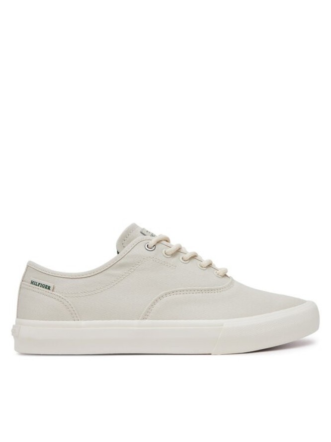Tommy Hilfiger Tenisówki Th Hi Vulc Low Oxford Twill FM0FM05400 Biały