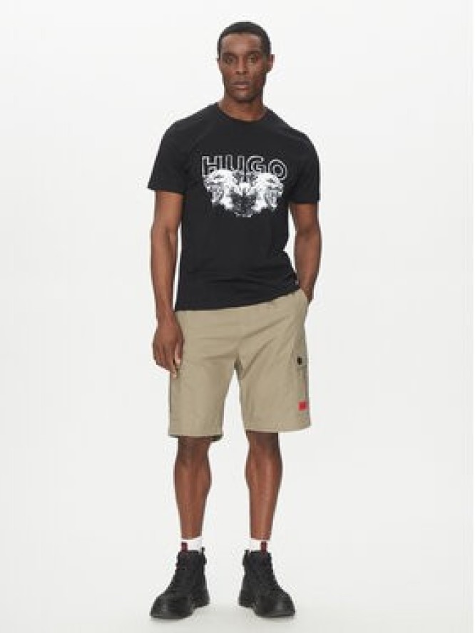 HUGO T-Shirt Durro 50538257 Czarny Regular Fit