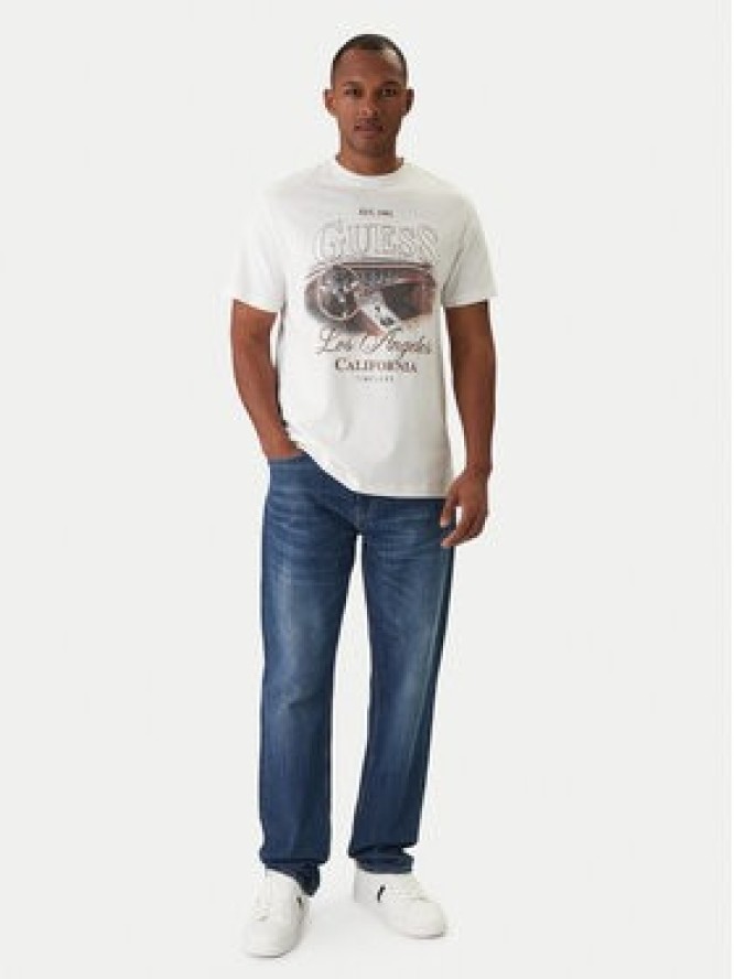 Guess T-Shirt M6RI13 K8FQ4 Écru Regular Fit