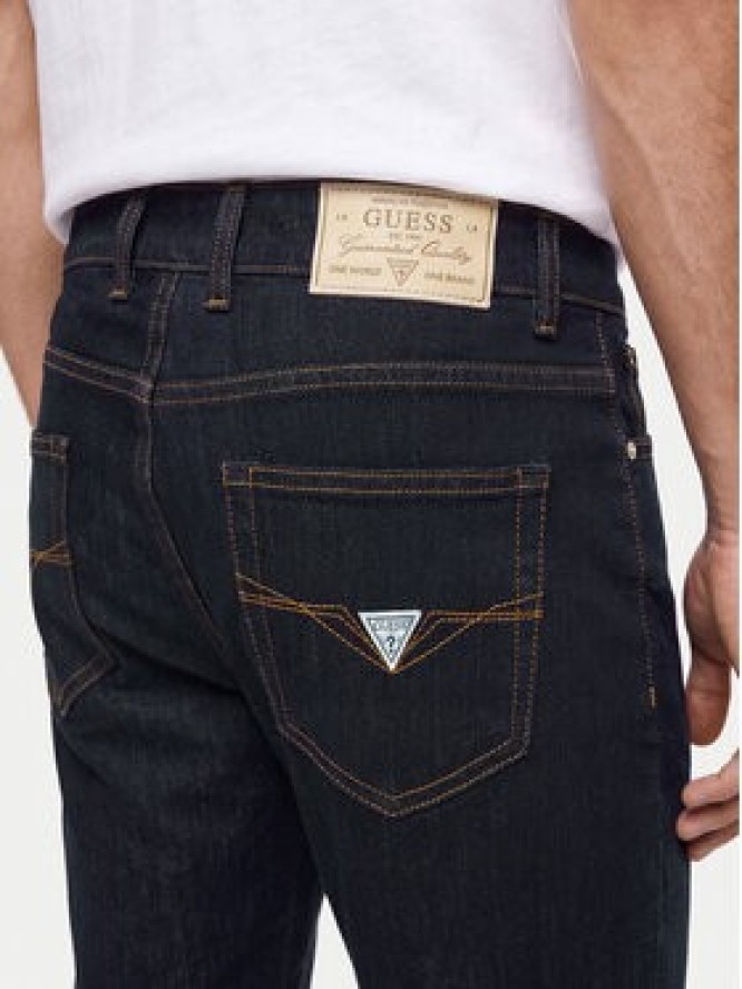 Guess Jeansy M6YA82 D1473 Granatowy Relaxed Fit