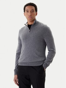 BOSS Sweter H-Hemarlo 50549984 Szary Regular Fit