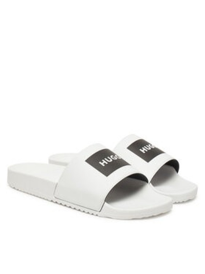 HUGO Klapki Timein Slid 50548061 Biały
