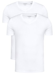 Jack & Jones Komplet t-shirtów Basic 12133914 Biały Regular Fit