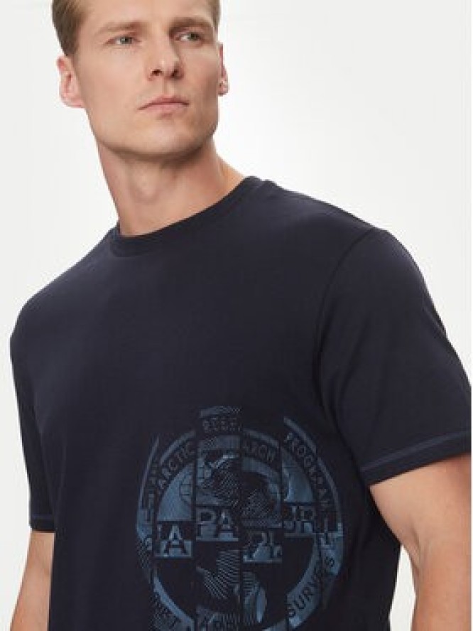 Napapijri T-Shirt S-Vanni NP0A4IEA Granatowy Regular Fit
