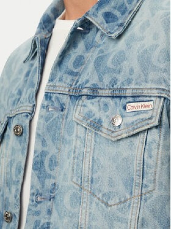 Calvin Klein Jeans Kurtka jeansowa LV04RG764G Niebieski Regular Fit