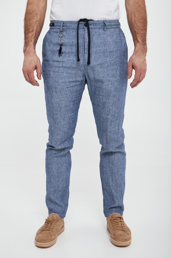 Spodnie męskie lniane PAUL&SHARK