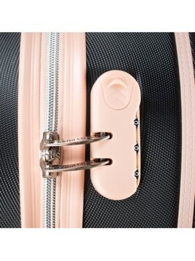 Semi Line Walizka duża T5671-4 Czarny