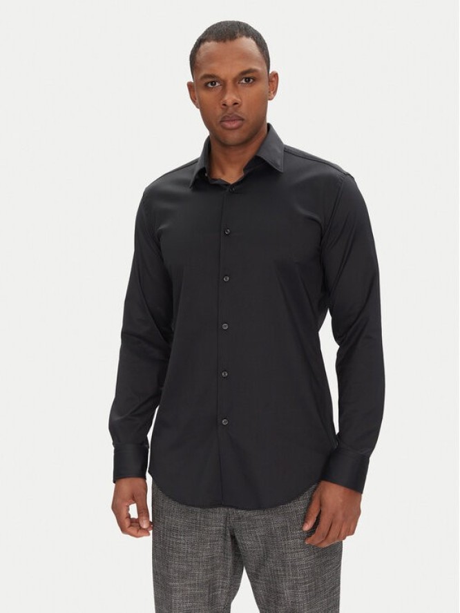 BOSS Koszula P-Hank 50503356 Czarny Slim Fit