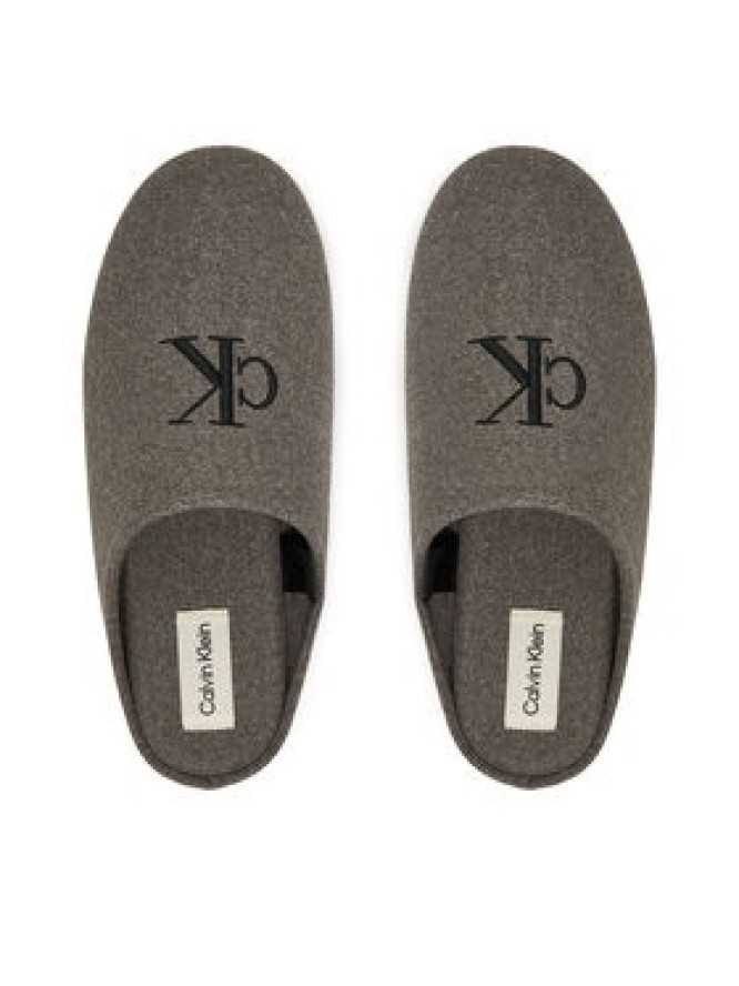 Calvin Klein Kapcie Home Slipper Mule HM0HM01931 Szary