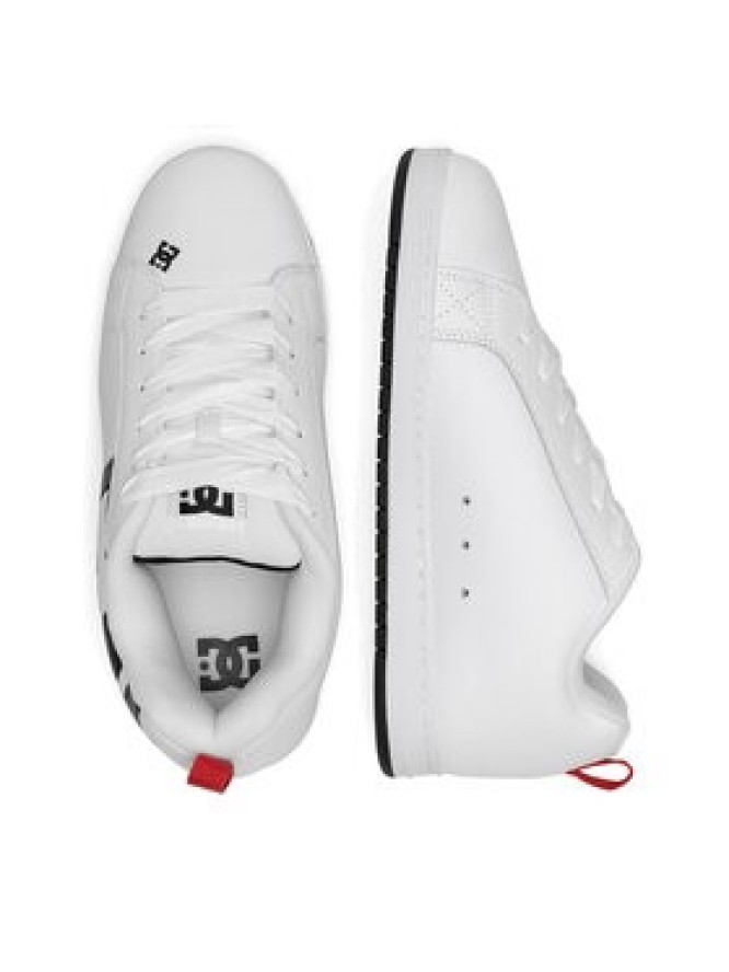 DC Shoes Sneakersy COURT GRAFFIK SQ ADYS100442-WLK Biały