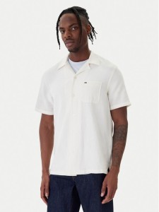 Tommy Jeans Koszula DM0DM23058 Écru Regular Fit