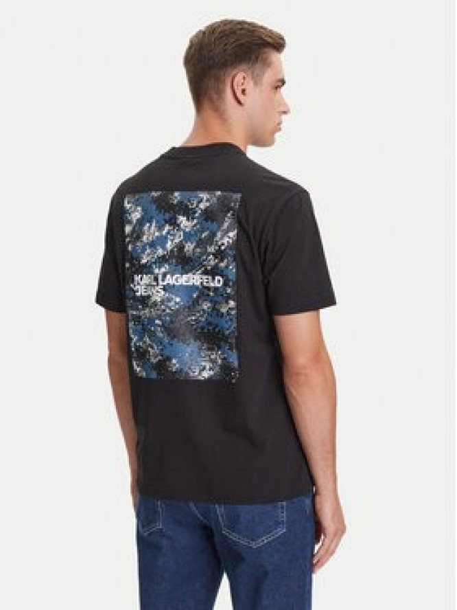 Karl Lagerfeld Jeans T-Shirt A3M17029 Czarny Regular Fit