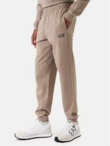 EA7 Emporio Armani Spodnie dresowe 8NPP66 PJVRZ U6167 Beżowy Regular Fit