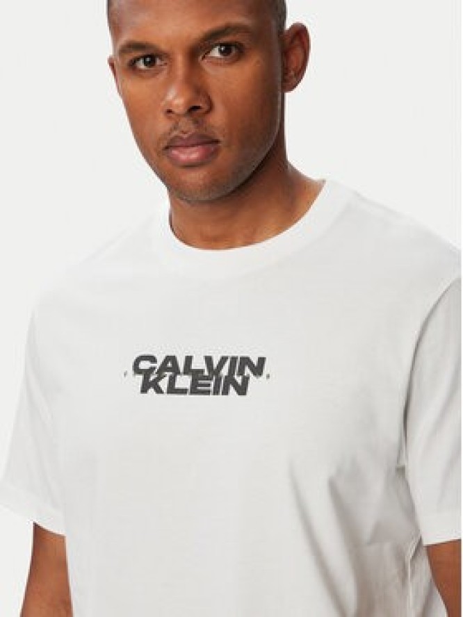 Calvin Klein Jeans T-Shirt LV04RG834G Biały Regular Fit